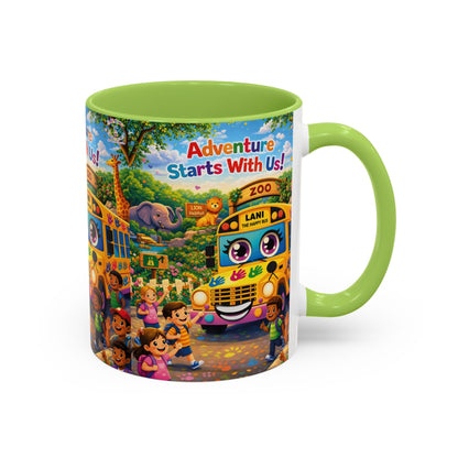 Lani™ Accent Coffee Mug (11oz & 15oz) – "Adventure Starts With Us!" Graphic