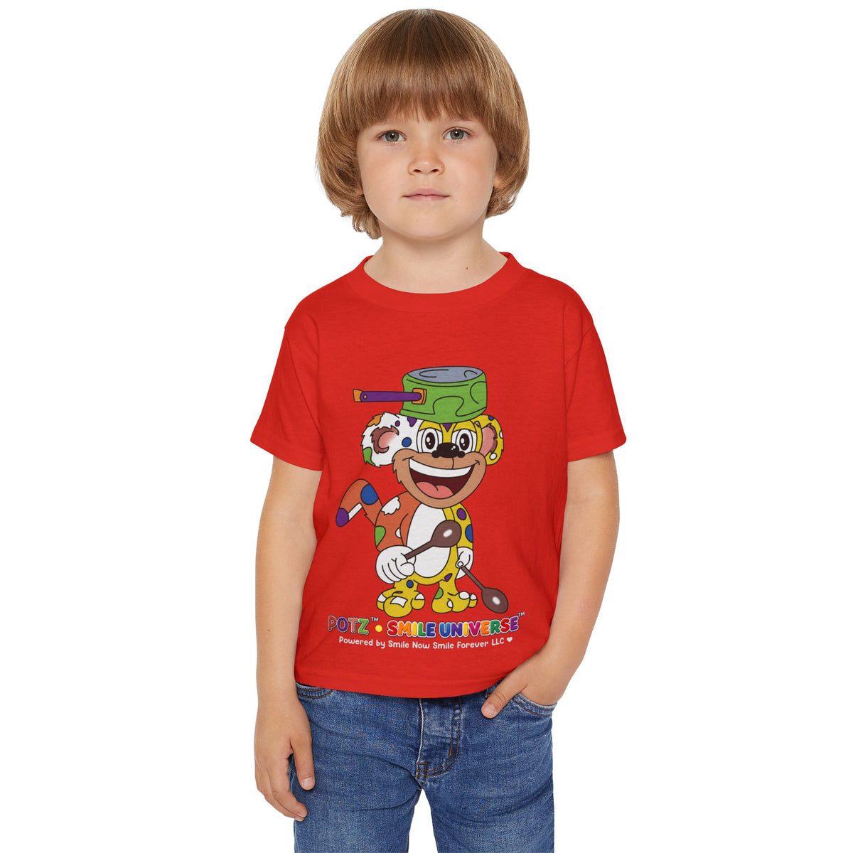 Potz™ Heavy Cotton™ Toddler T-Shirt – Playful Graphic Tee | Smile Universe Collection