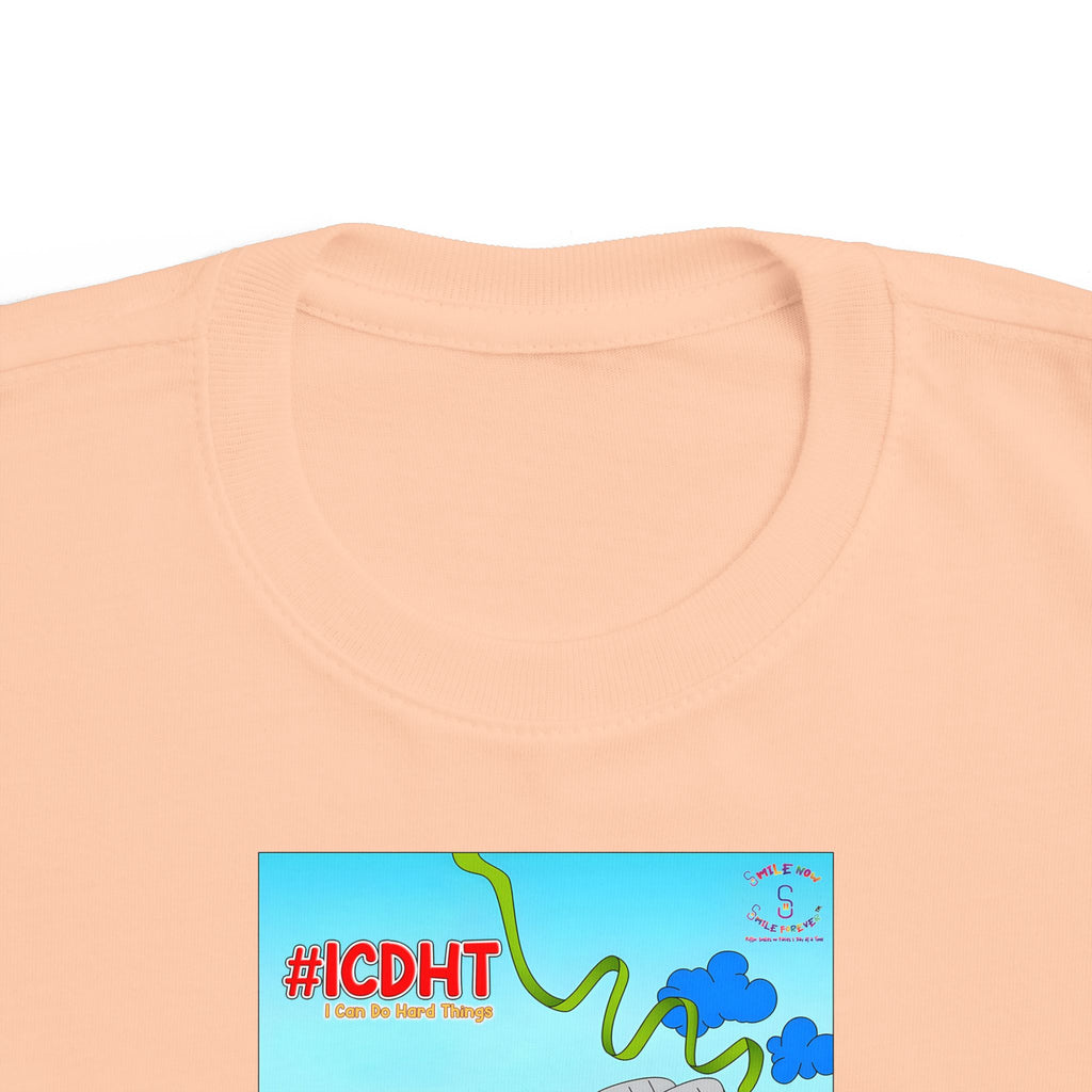 TuBz™ "I Can Do Hard Things" Toddler T-Shirt | Toddler's Fine Jersey Tee  - Positive Kids Graphic Tee
