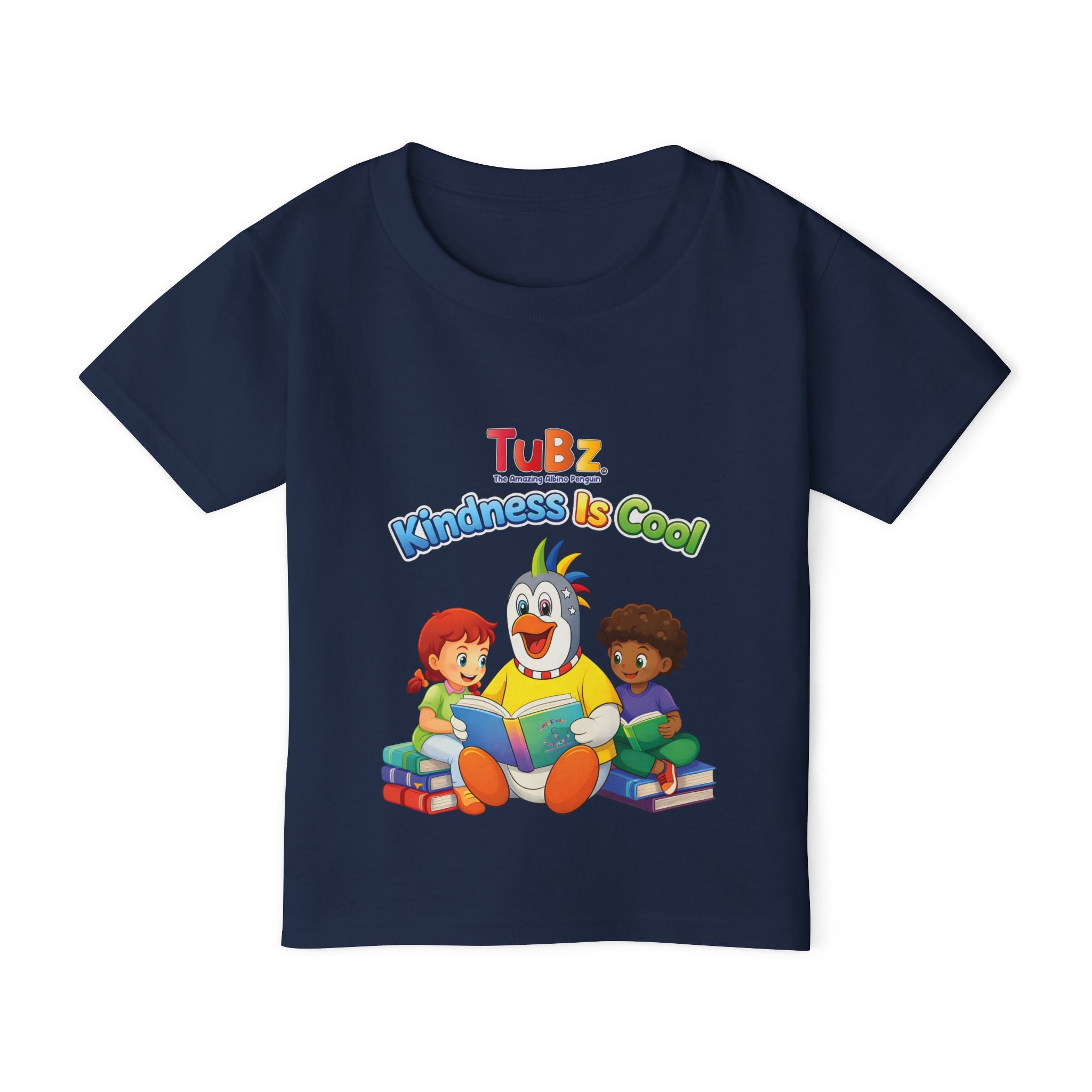 TuBz™ "Kindness Is Cool" Kids T-Shirt - Positive Message Graphic Tee | Smile Universe TuBz4Kidz