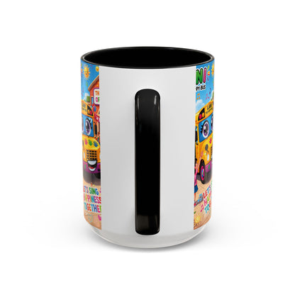 Lani™ Accent Coffee Mug (11oz & 15oz) – "Let's Sing Happiness Together!" Graphic