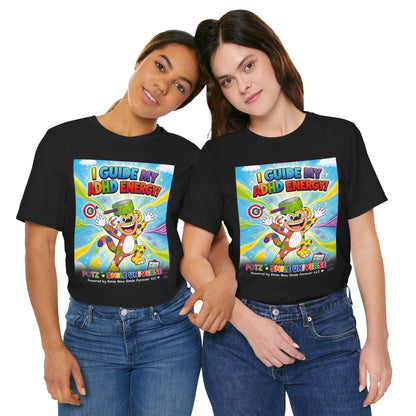 Potz™ Unisex Jersey Short Sleeve Tee – "I Guide My ADHD Energy!" Graphic Tee | Smile Universe Collection