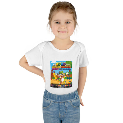 Potz™ Infant Baby Rib Bodysuit – "My ADHD Means Always Dreaming, Highly Determined" Graphic Onesie | Smile Universe Collection