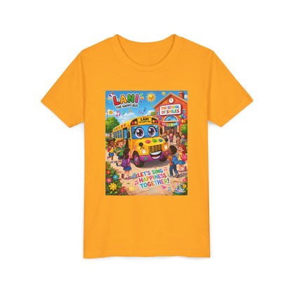 Lani™ Youth Short Sleeve Tee – "Let's Sing Happiness Together!" Graphic