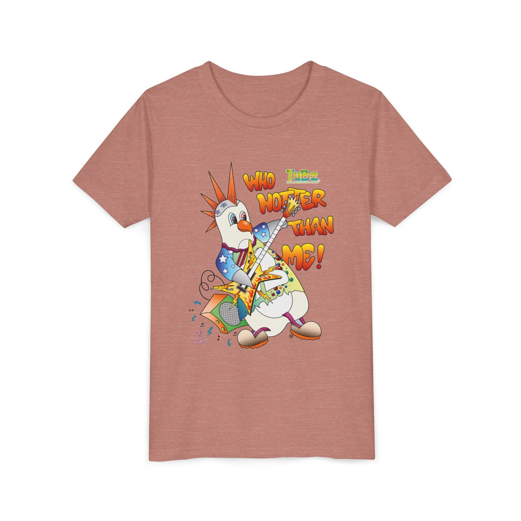 TuBz™ Rockstar Kids T-Shirt - "Who Hotter Than Me!" Graphic Tee | Smile Universe TuBz4Kidz Collection