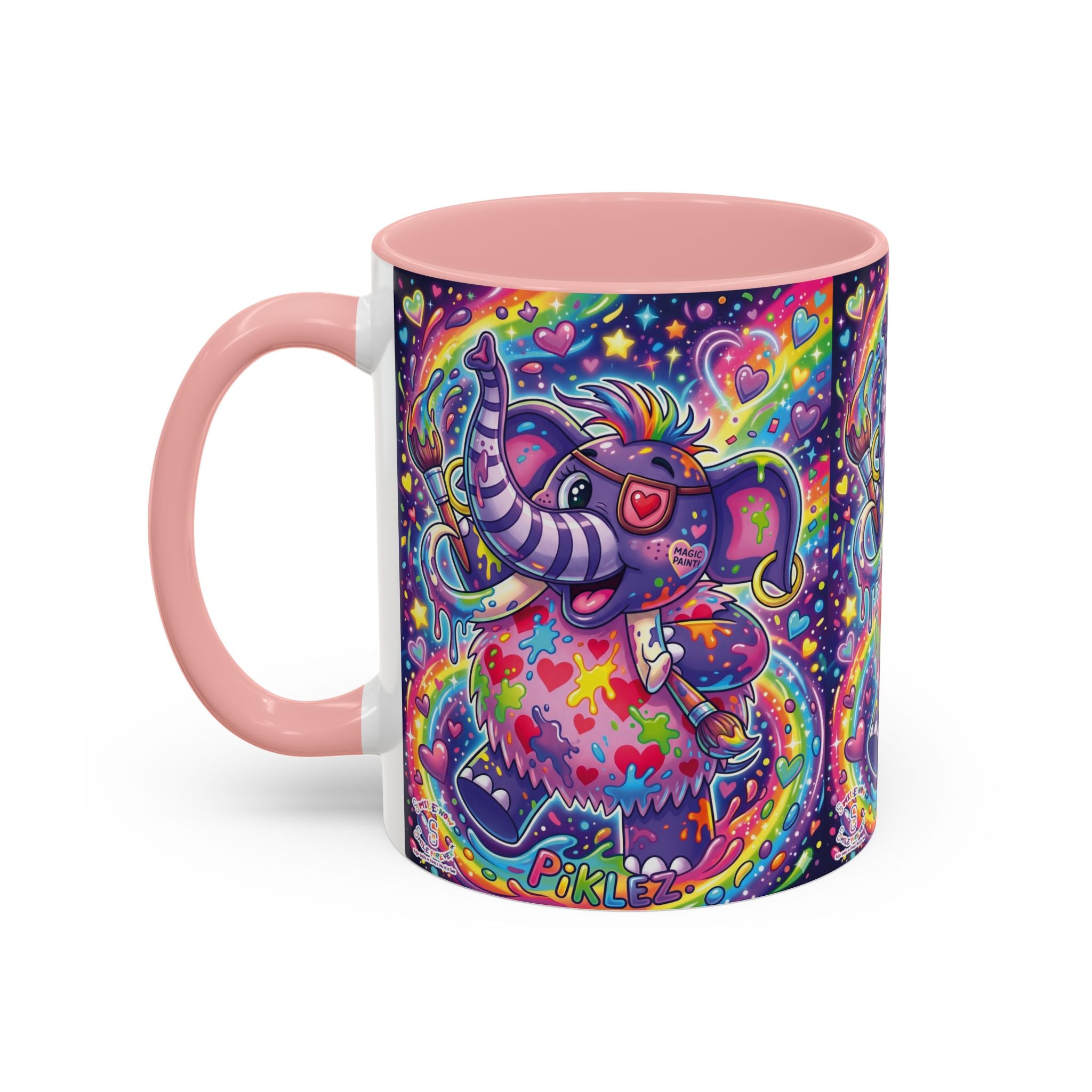 Piklez™ 15oz Ceramic Mug – "Magic Paint!" Graphic | Smile Universe Collection