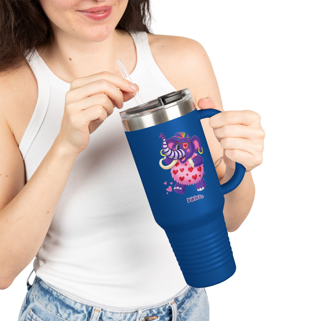 Piklez™ 40oz Insulated Travel Mug – "Full of Love!" Graphic | Smile Universe Collection
