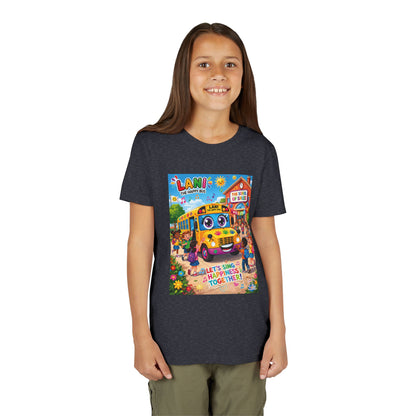 Lani™ Youth Short Sleeve Tee – "Let's Sing Happiness Together!" Graphic