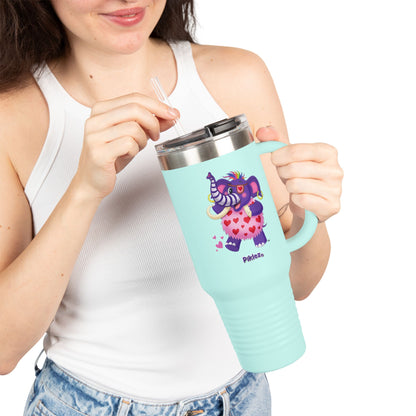 Piklez™ 40oz Insulated Travel Mug – "Full of Love!" Graphic | Smile Universe Collection