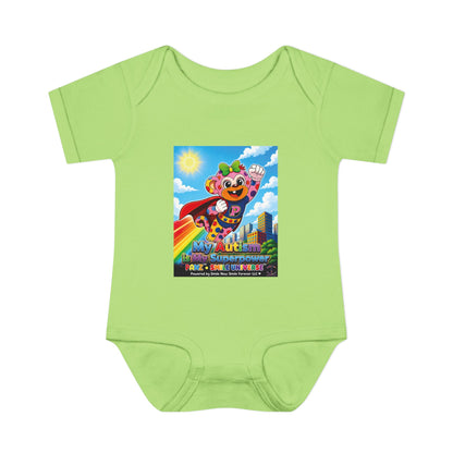 Panz™ Infant Baby Rib Bodysuit – "My Autism is My Superpower" Graphic | Smile Universe Collection