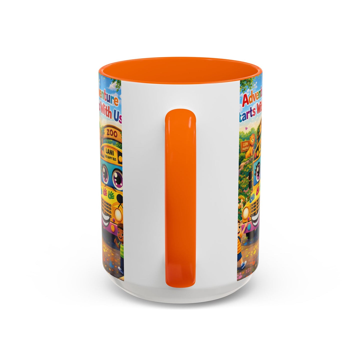 Lani™ Accent Coffee Mug (11oz & 15oz) – "Adventure Starts With Us!" Graphic