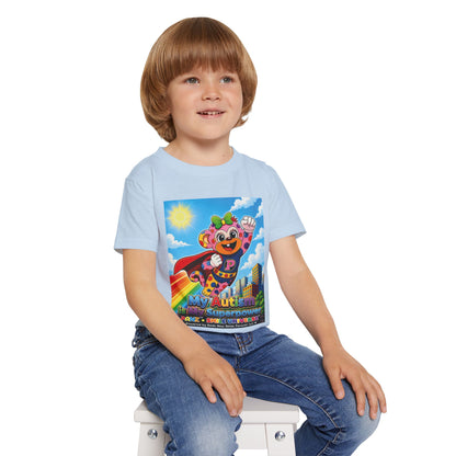 Panz™ Heavy Cotton™ Toddler T-Shirt – "My Autism is My Superpower" Graphic | Smile Universe Collection