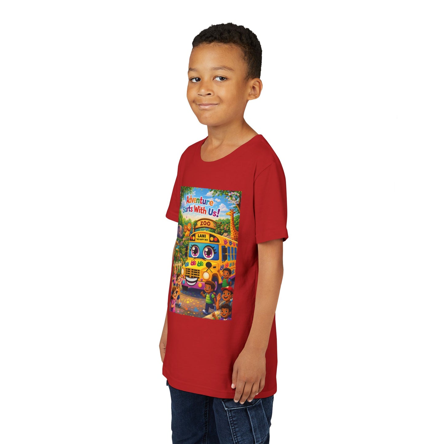 Lani™ Youth Short Sleeve Tee – "Adventure Starts With Us!" Graphic
