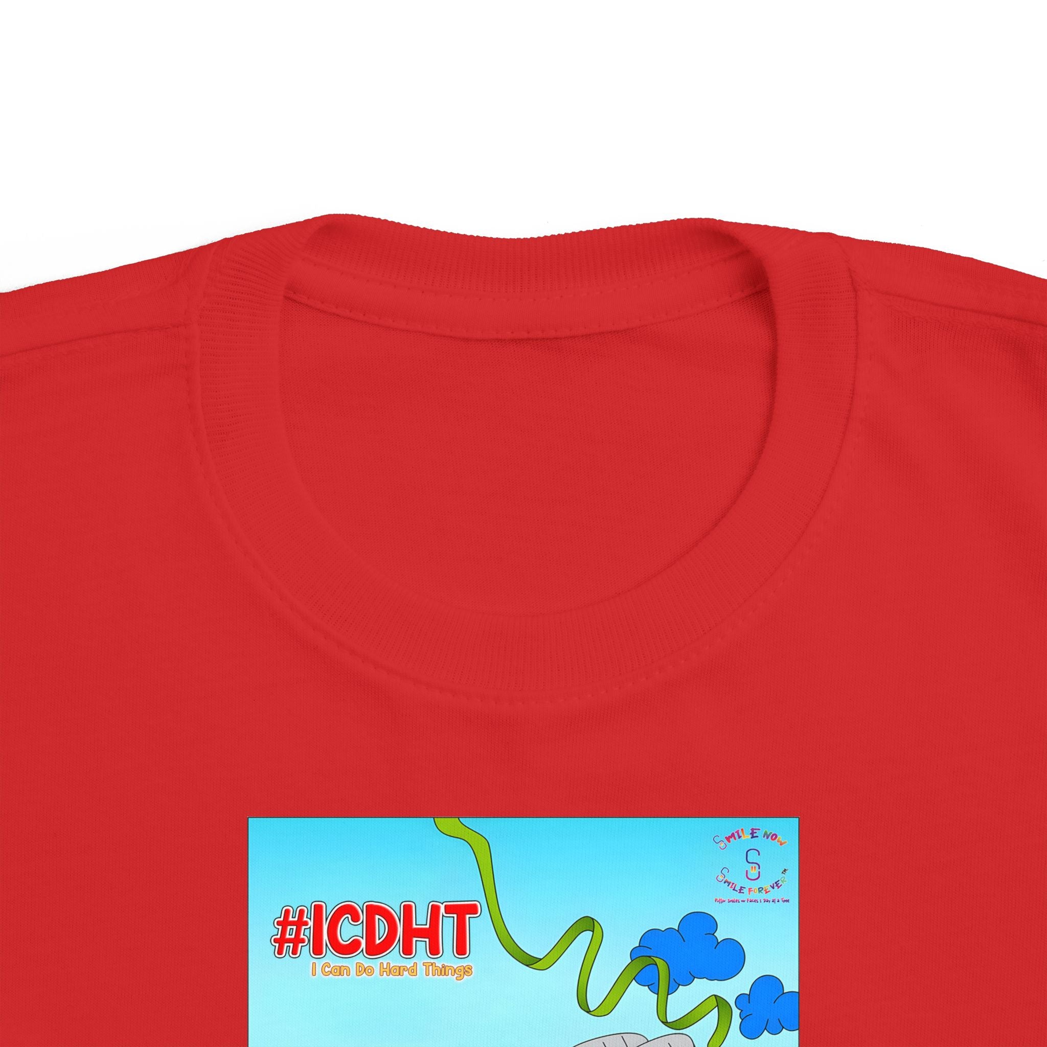 TuBz™ "I Can Do Hard Things" Toddler T-Shirt | Toddler's Fine Jersey Tee  - Positive Kids Graphic Tee
