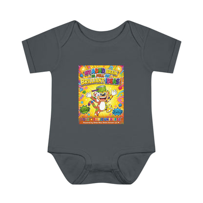 Potz™ Infant Baby Rib Bodysuit – "My ADHD Brain is Full of Brilliant Ideas!" Graphic Onesie | Smile Universe Collection