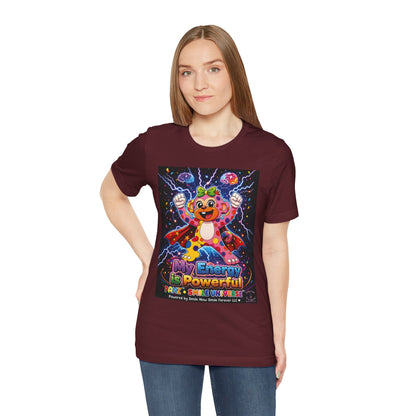 Panz™ Unisex Jersey Short Sleeve Tee For Adult– "My Energy is Powerful" Graphic Tee | Smile Universe Collection