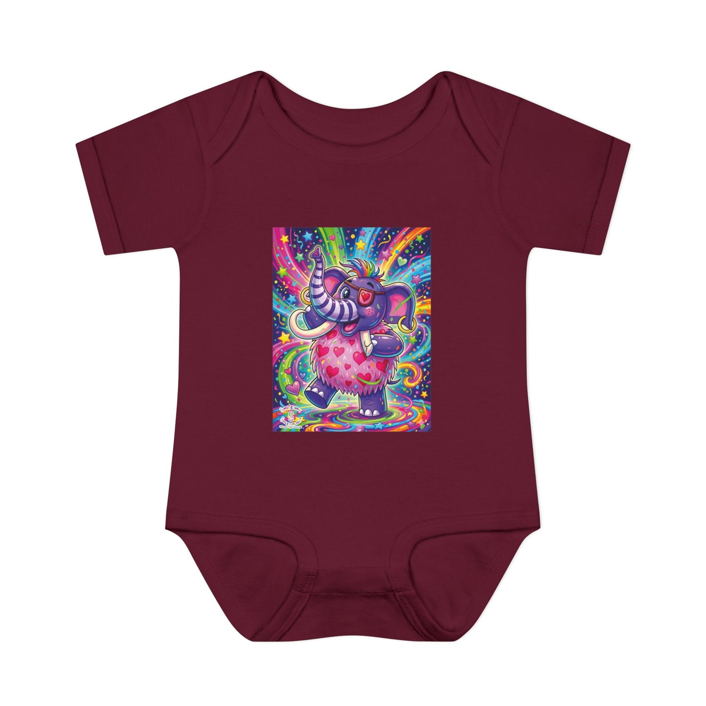 Piklez™ Infant Baby Rib Bodysuit – "Born to Celebrate!" Graphic | Smile Universe Collection