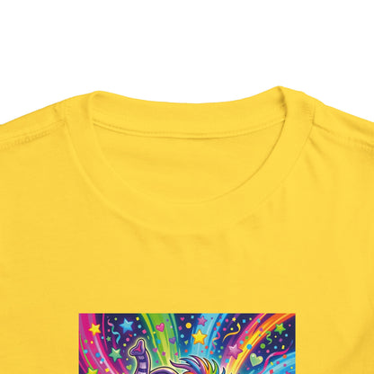 Piklez™ Toddler Short Sleeve Tee – "Born to Celebrate!" Graphic Shirt | Smile Universe Collection