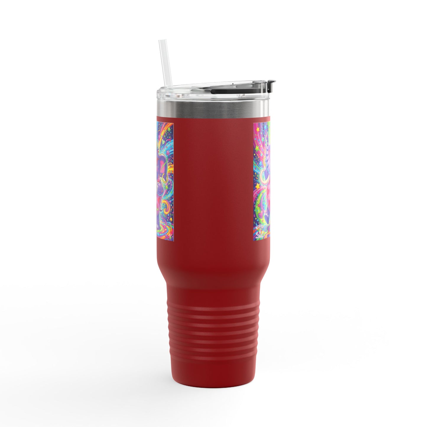 Piklez™ 40oz Insulated Travel Mug – "Born to Celebrate!" Graphic | Smile Universe Collection