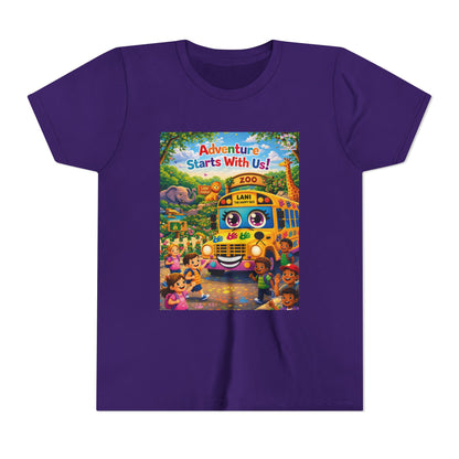 Lani™ Youth Short Sleeve Tee – "Adventure Starts With Us!" Graphic