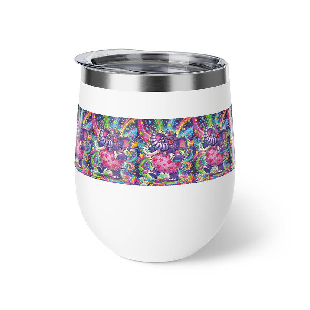 Piklez™ 12oz Copper Vacuum Insulated Cup – "Born to Celebrate!" Graphic | Smile Universe Collection