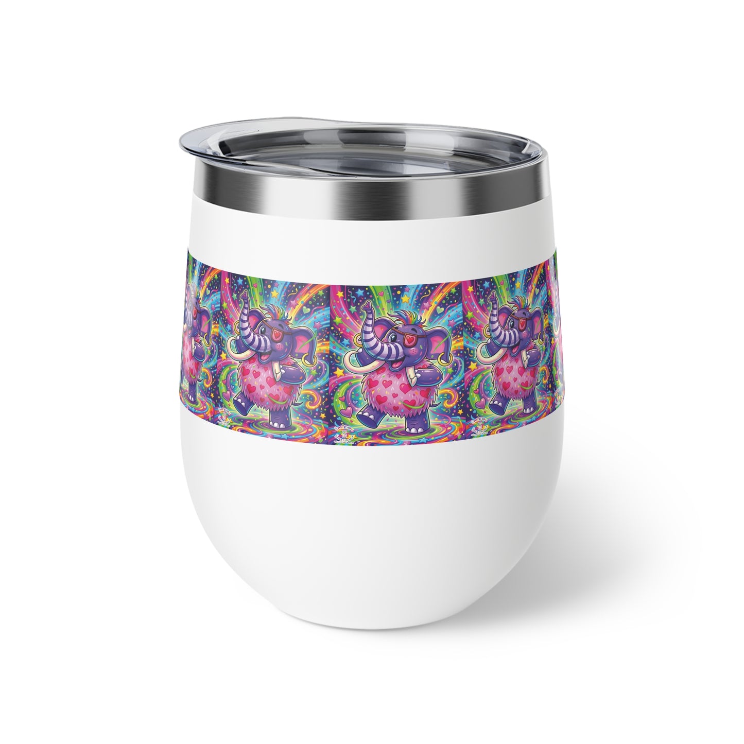 Piklez™ 12oz Copper Vacuum Insulated Cup – "Born to Celebrate!" Graphic | Smile Universe Collection