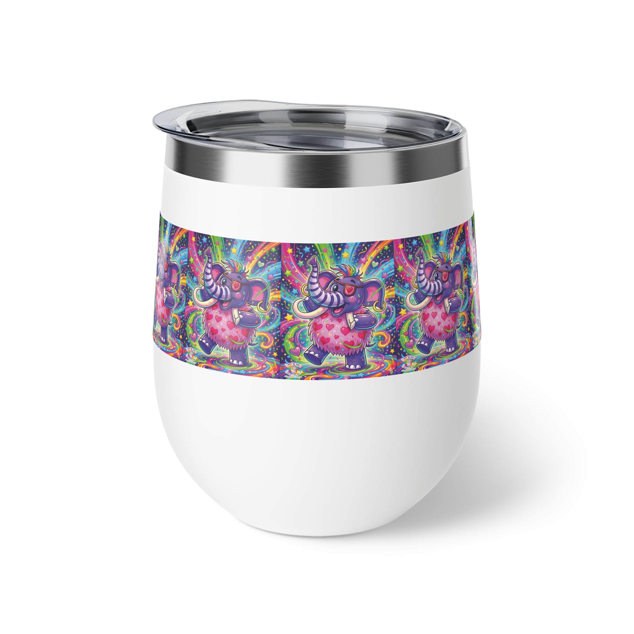 Piklez™ 12oz Copper Vacuum Insulated Cup – "Born to Celebrate!" Graphic | Smile Universe Collection