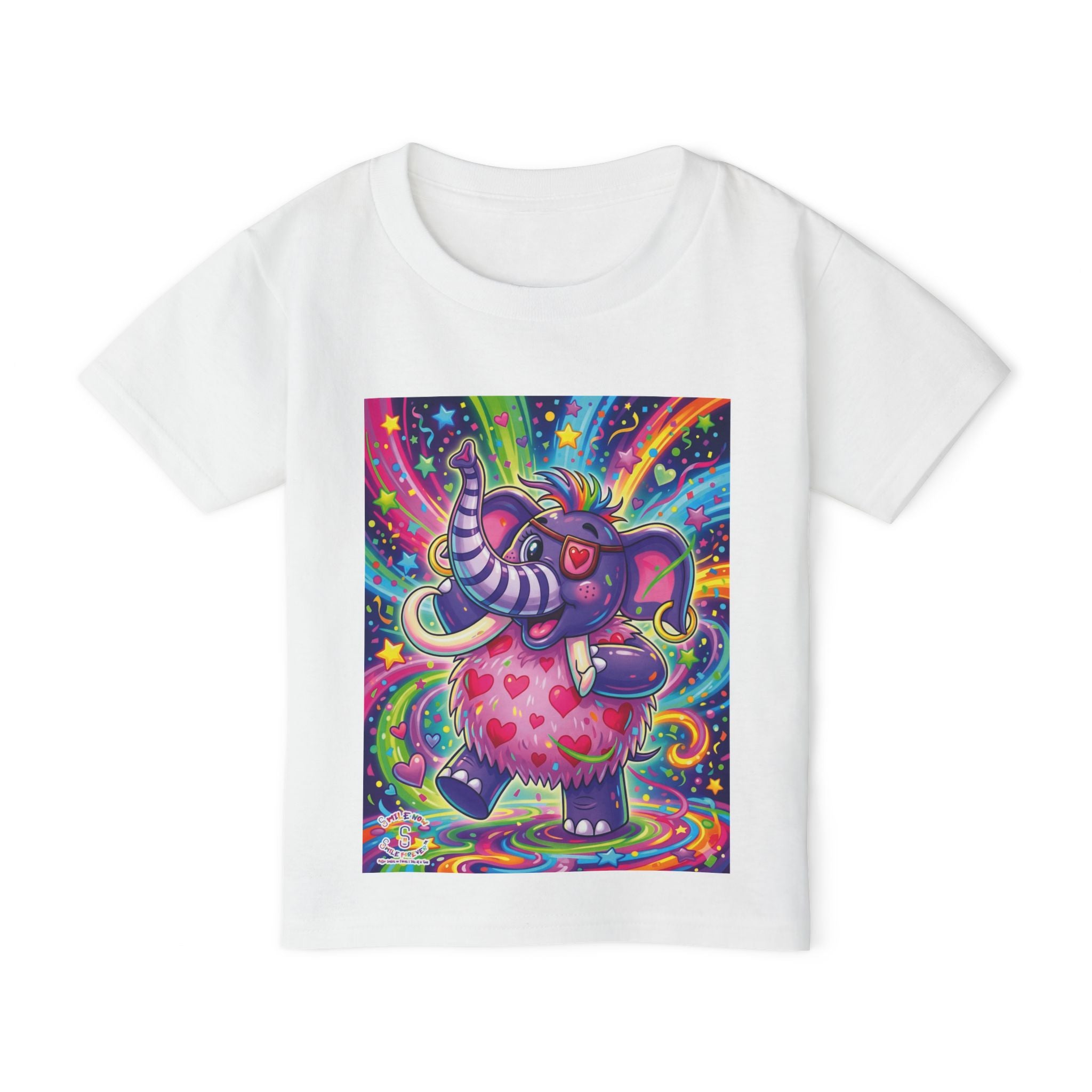 Piklez™ Heavy Cotton™ Toddler T-Shirt – "Born to Celebrate!" Graphic Shirt | Smile Universe Collection