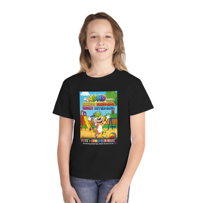 Potz™ Youth Midweight Tee – "My ADHD Means Always Dreaming, Highly Determined" Graphic Tee | Smile Universe Collection