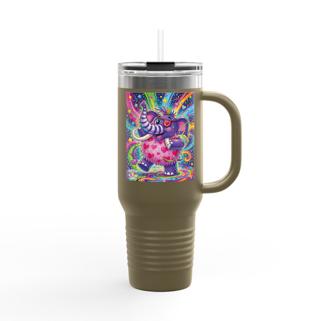 Piklez™ 40oz Insulated Travel Mug – "Born to Celebrate!" Graphic | Smile Universe Collection