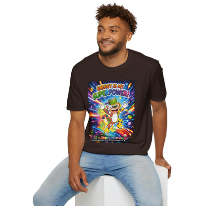 Potz™ Unisex Softstyle T-Shirt – "Energy is My Superpower!" Graphic Tee | Smile Universe Collection