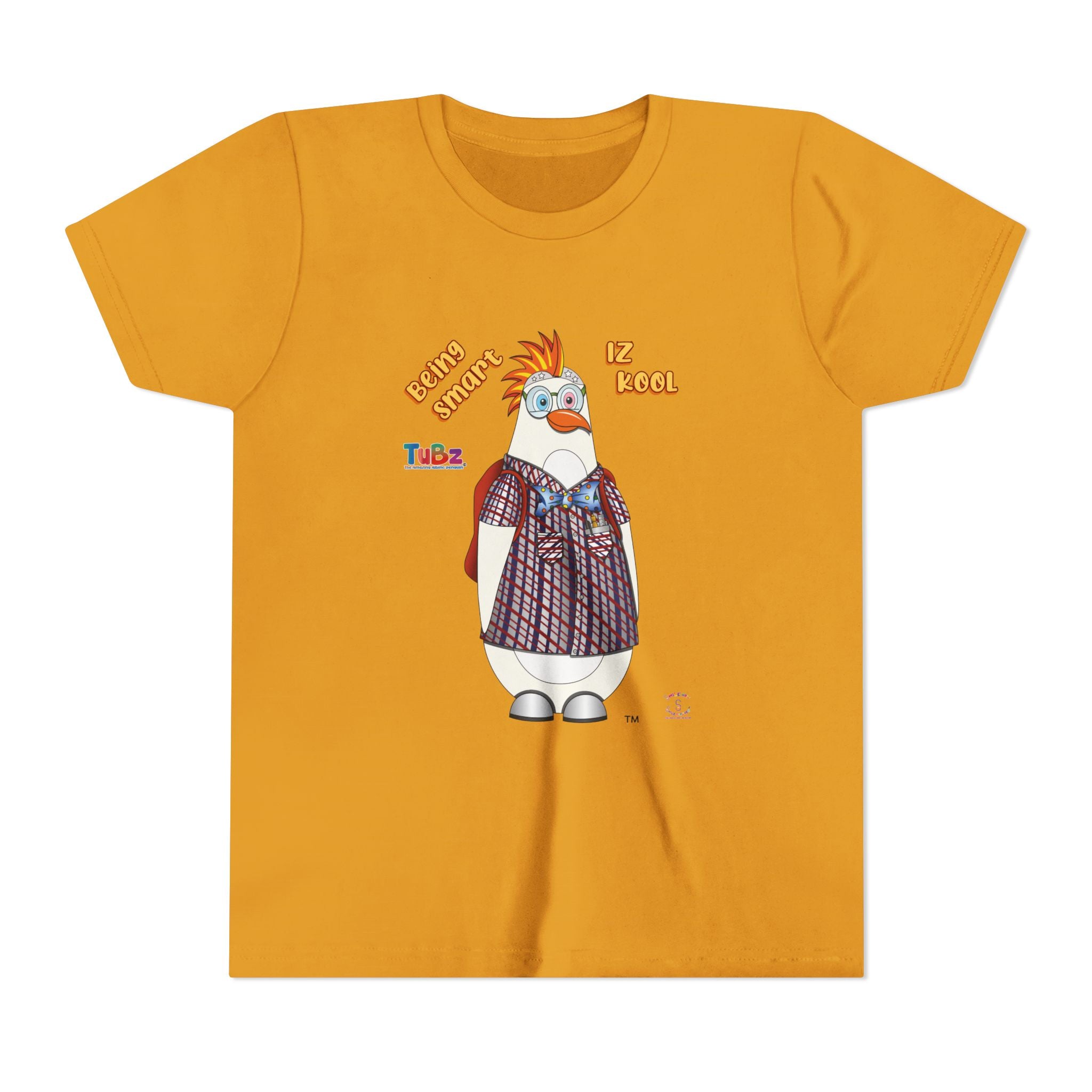 TuBz™ "Being Smart Iz Kool" Youth Graphic T-Shirt - Educational Kids Tee | TuBz4Kidz