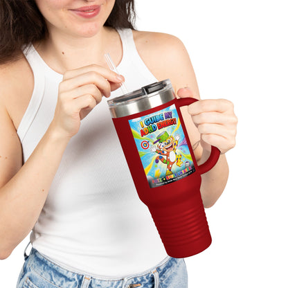 Potz™ Insulated Travel Mug 40oz – "I Guide My ADHD Energy!" Graphic Tumbler | Smile Universe Collection