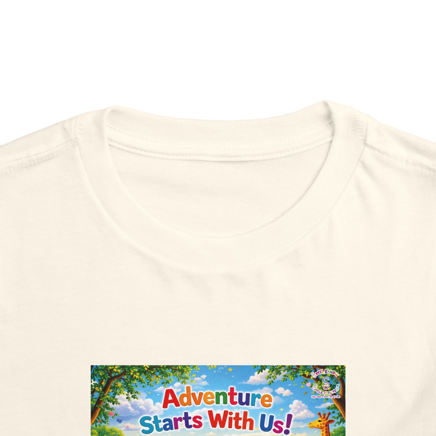 Lani™ Toddler Short Sleeve Tee – "Adventure Starts With Us!" Graphic