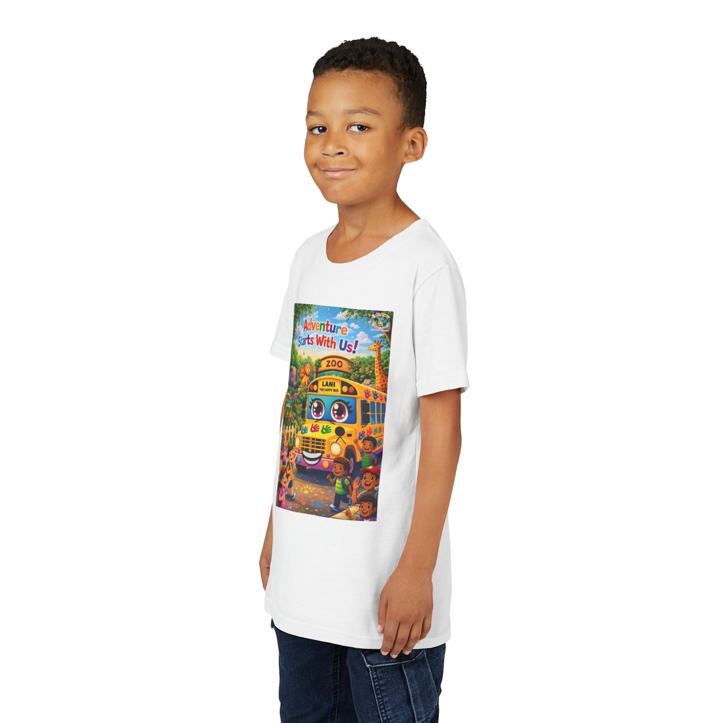 Lani™ Youth Short Sleeve Tee – "Adventure Starts With Us!" Graphic
