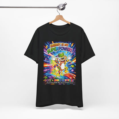 Potz™ Unisex Jersey Short Sleeve Tee – "Energy is My Superpower!" Graphic Tee | Smile Universe Collection