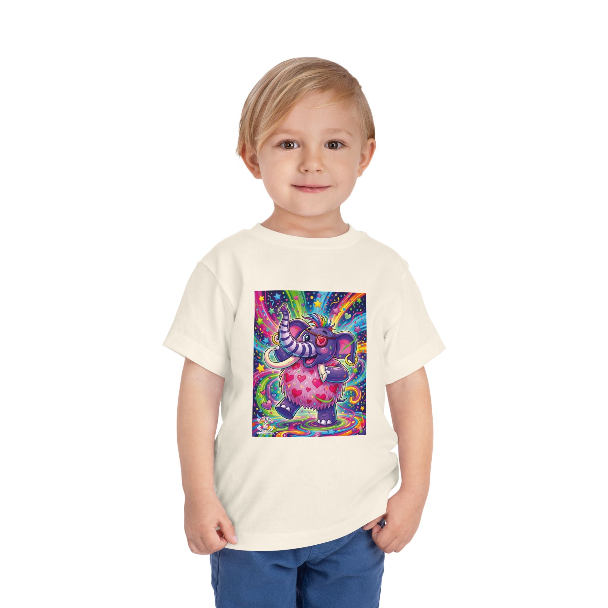 Piklez™ Toddler Short Sleeve Tee – "Born to Celebrate!" Graphic Shirt | Smile Universe Collection