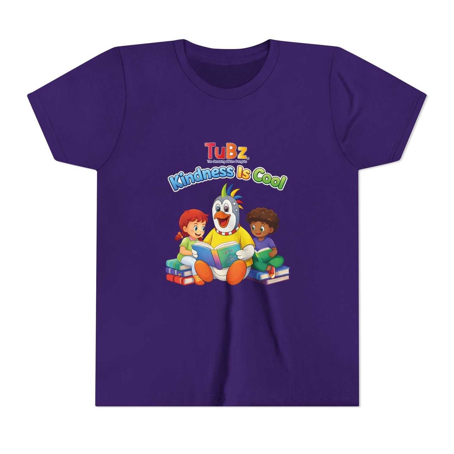 TuBz™ "Kindness Is Cool" Kids T-Shirt - Positive Message Graphic Tee | Smile Universe TuBz4Kidz