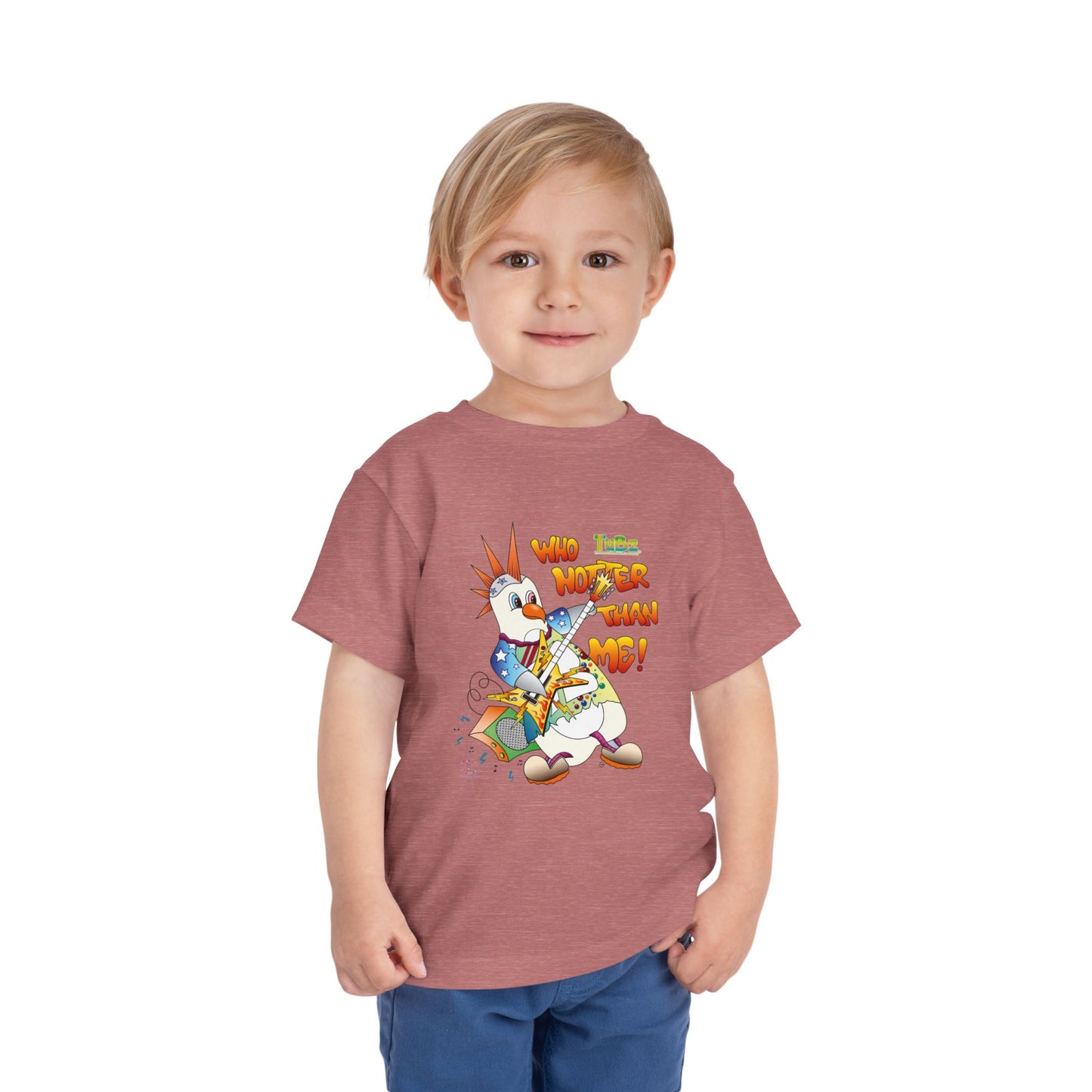 TuBz™ Rockstar Kids T-Shirt - "Who Hotter Than Me!" Graphic Tee | Smile Universe TuBz4Kidz Collection