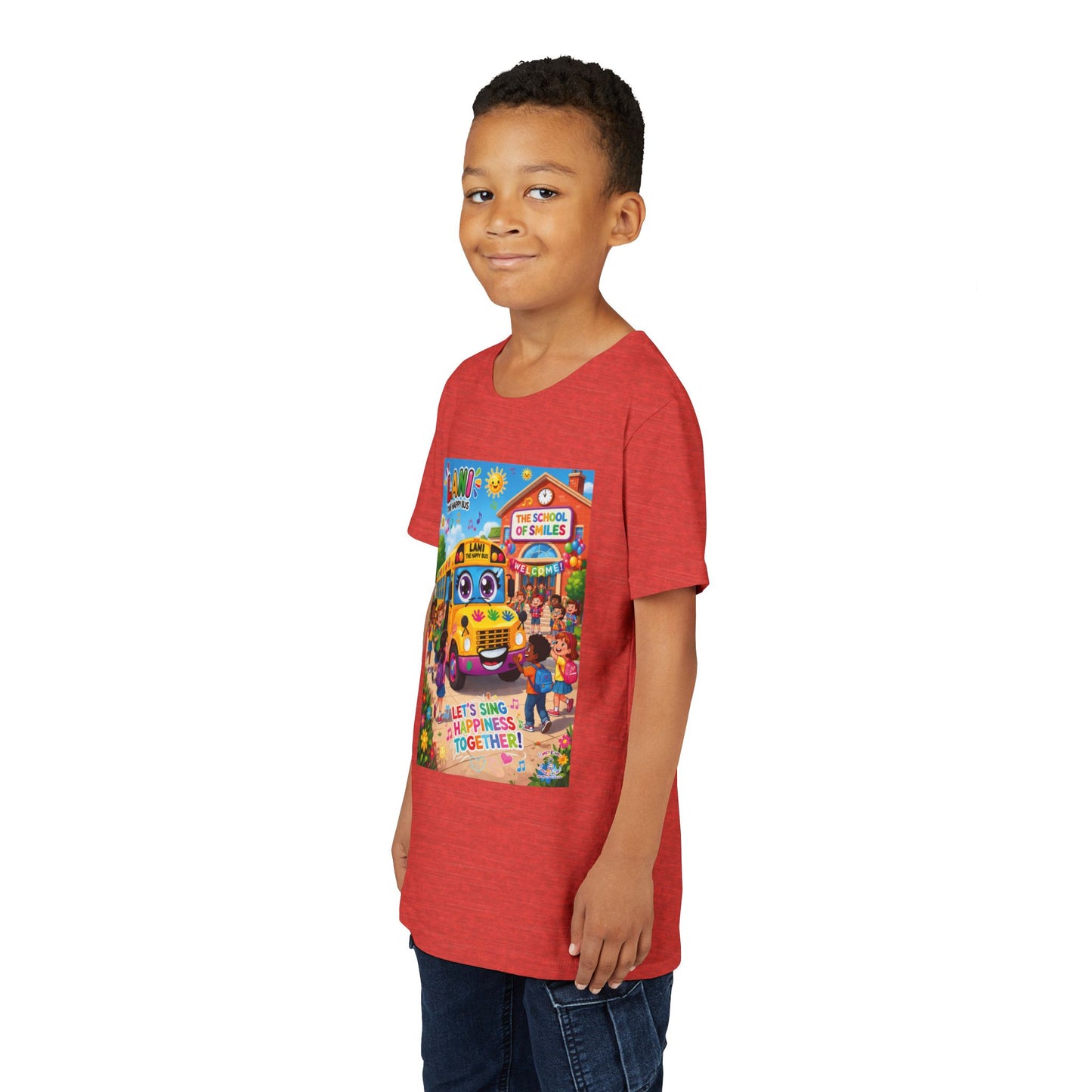 Lani™ Youth Short Sleeve Tee – "Let's Sing Happiness Together!" Graphic