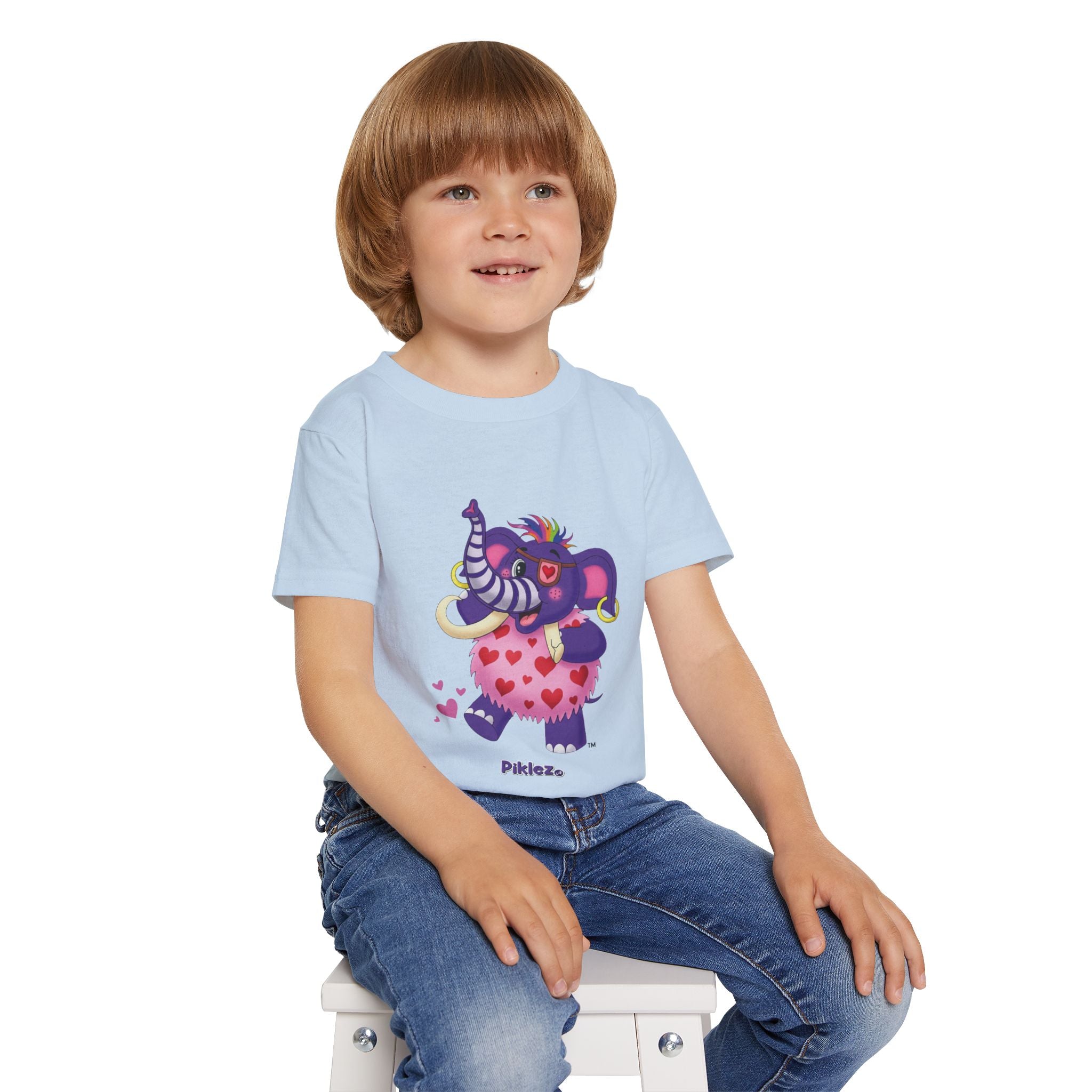 Piklez™ Heavy Cotton™ Toddler T-Shirt – "Full of Love!" Graphic Shirt | Smile Universe Collection