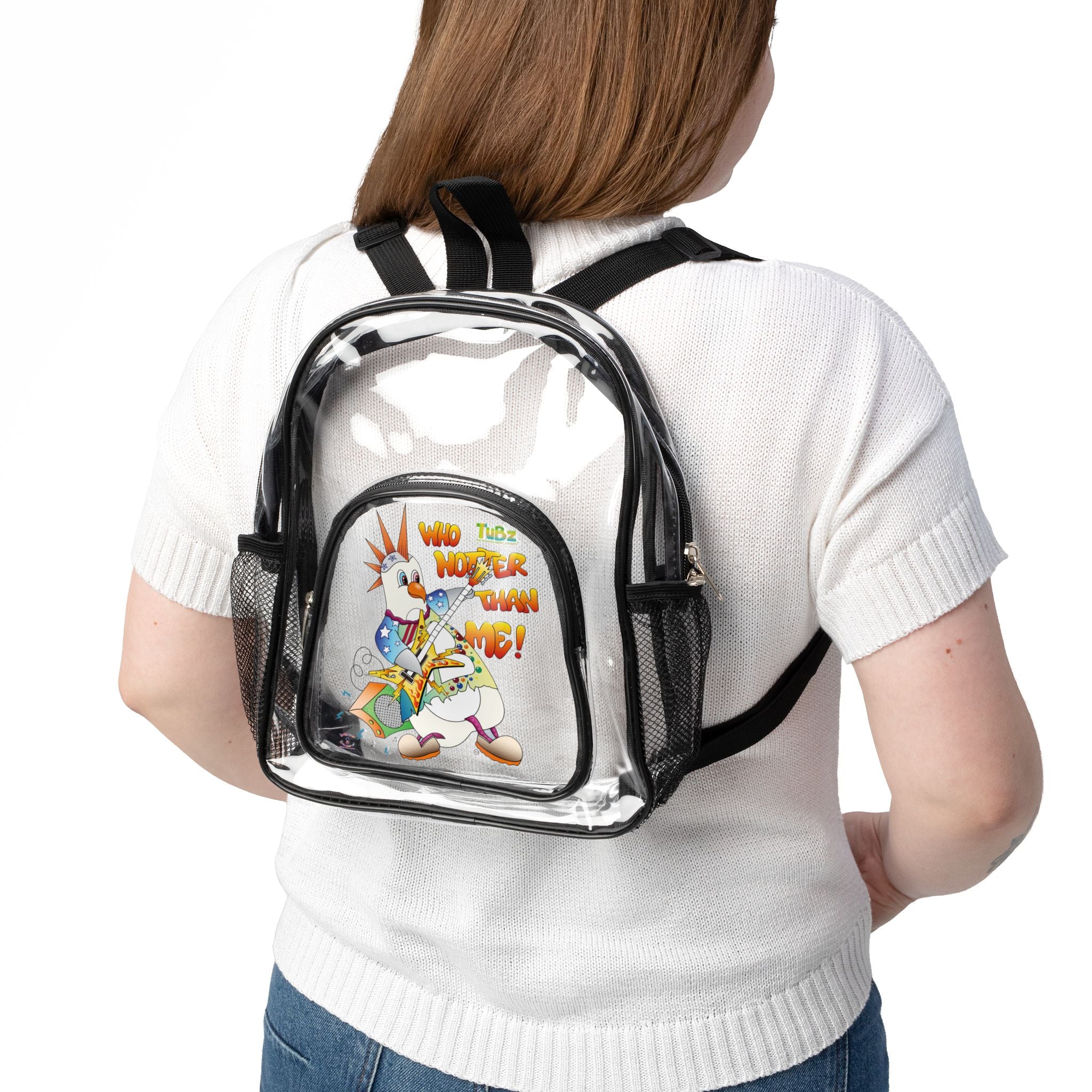 TuBz™ Rockstar Kids Backpack - "Who Hotter Than Me!" Graphic Bookbag | Smile Universe TuBz4Kidz Collection