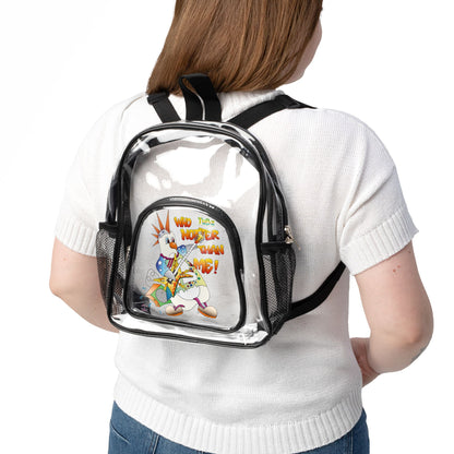 TuBz™ Clear Stadium Backpack - "Who Hotter Than Me!" | Smile Universe TuBz4Kidz Collection