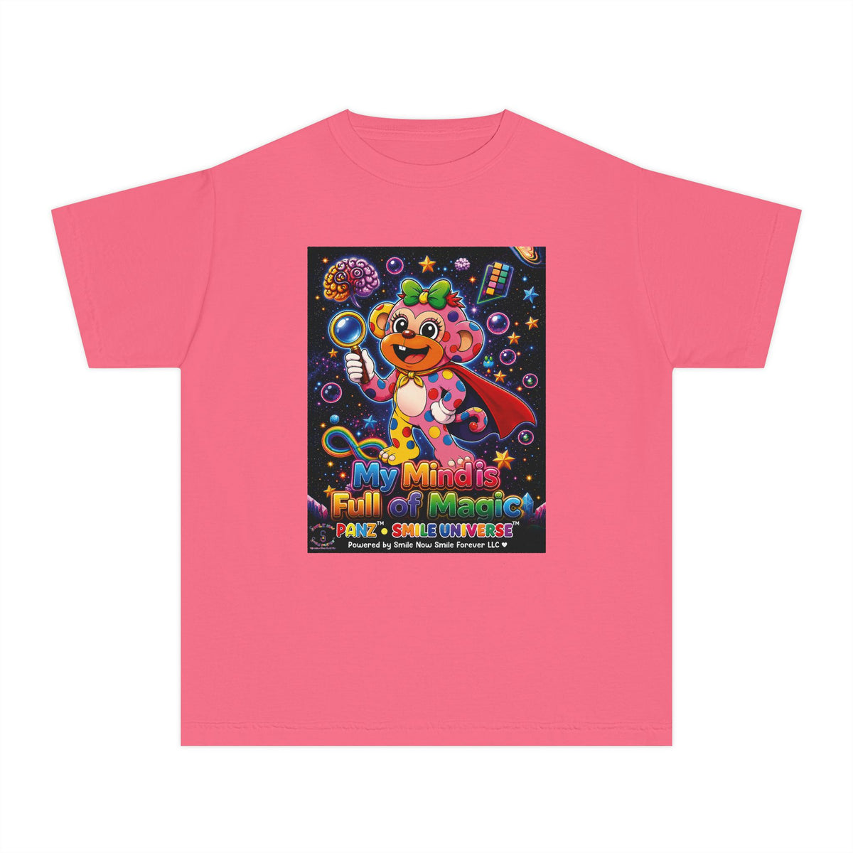 Panz™ Youth Midweight Tee – "My Mind is Full of Magic" Graphic | Smile Universe Collection