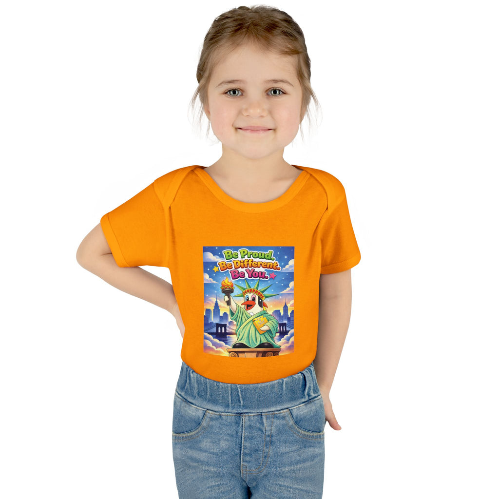 TuBz™ "Be Proud. Be Different. Be You." Infant Bodysuit - Inspirational Baby Onesie