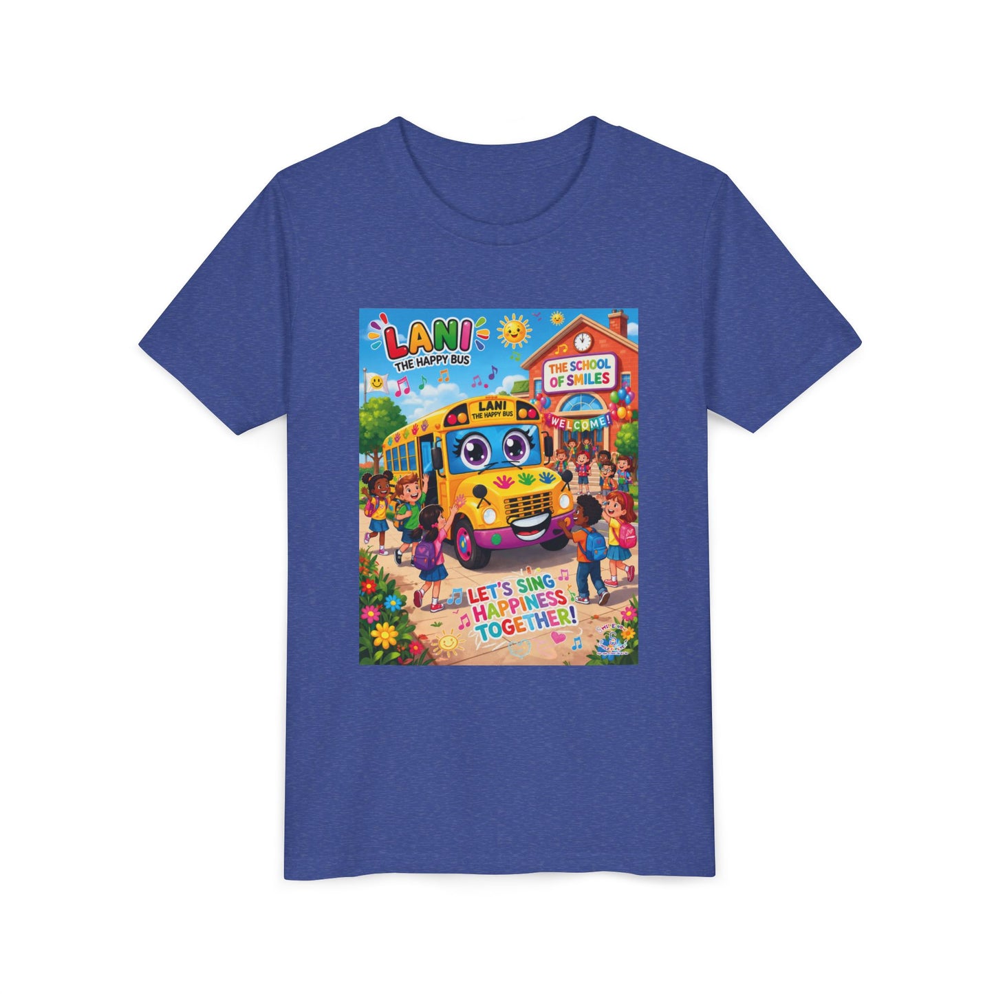 Lani™ Youth Short Sleeve Tee – "Let's Sing Happiness Together!" Graphic