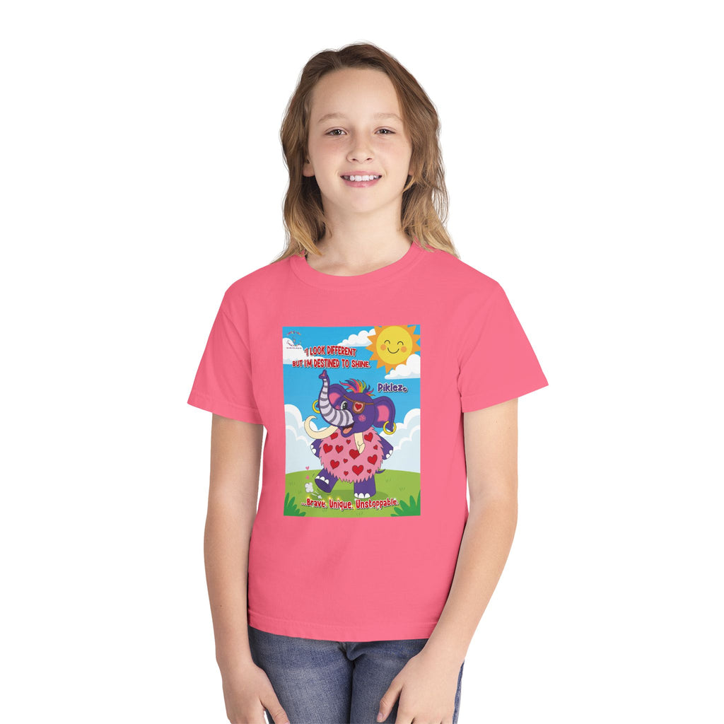 Piklez™ Youth Tee – “Destined to Shine” Graphic T-Shirt | Smile Universe Collection