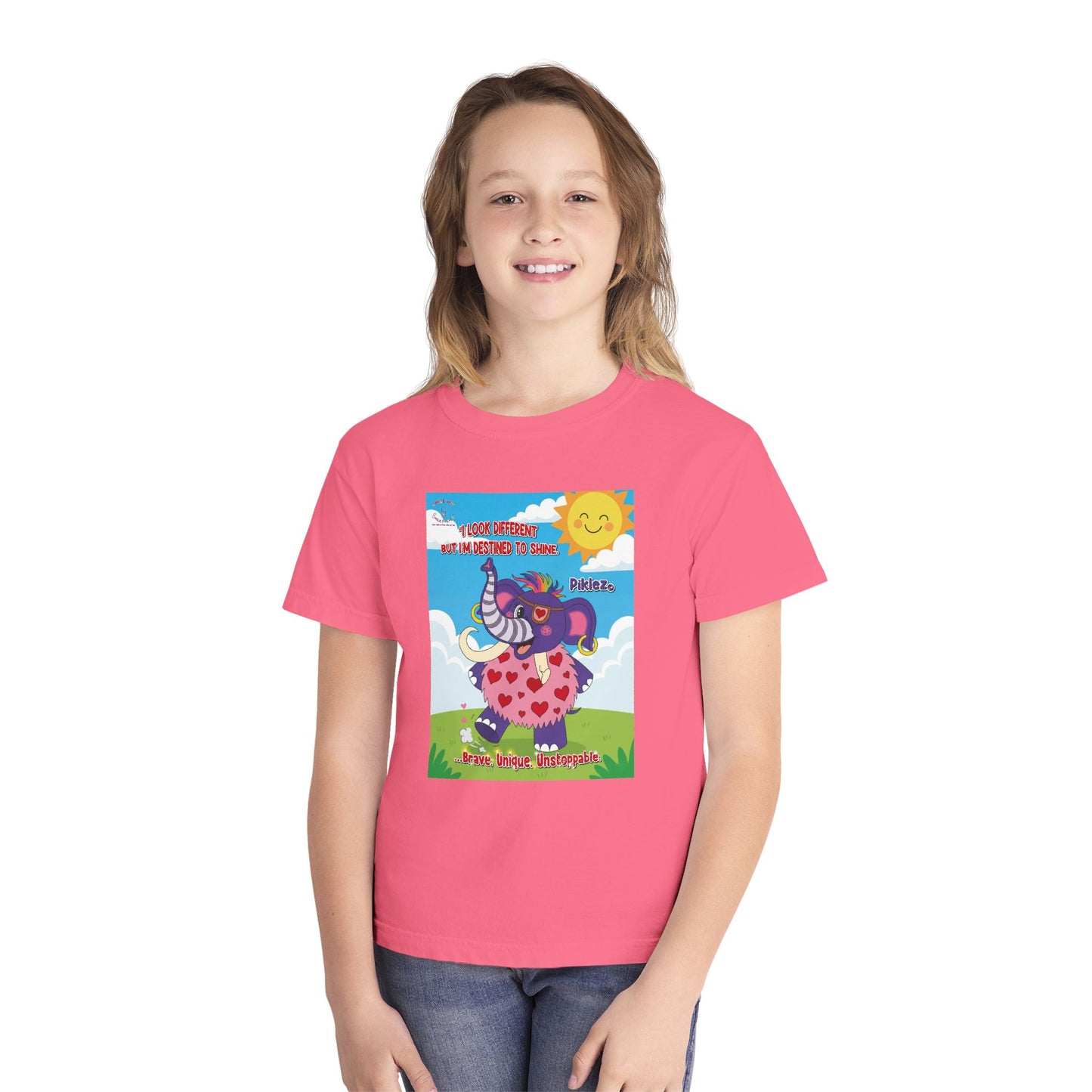 Piklez™ Youth Tee – “Destined to Shine” Graphic T-Shirt | Smile Universe Collection