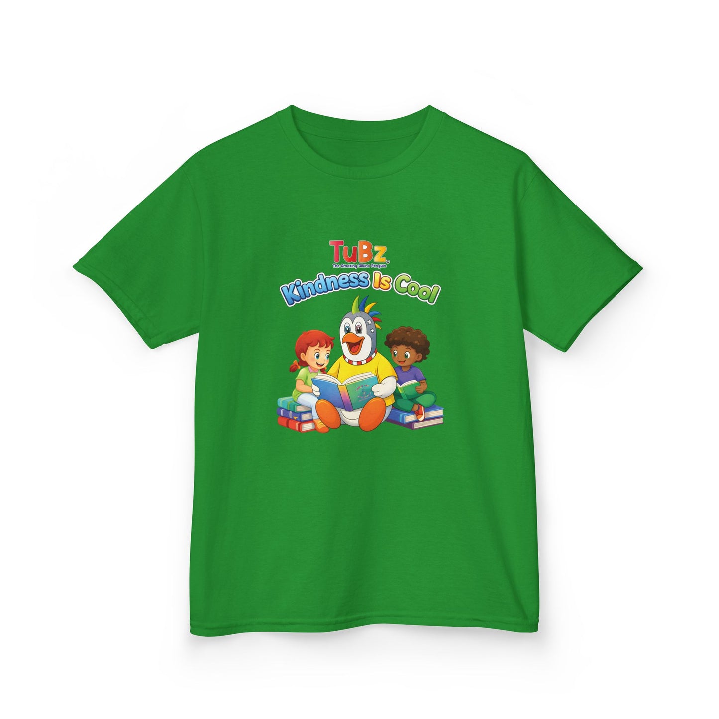 TuBz™ "Kindness Is Cool" Kids T-Shirt - Positive Message Graphic Tee | Smile Universe TuBz4Kidz