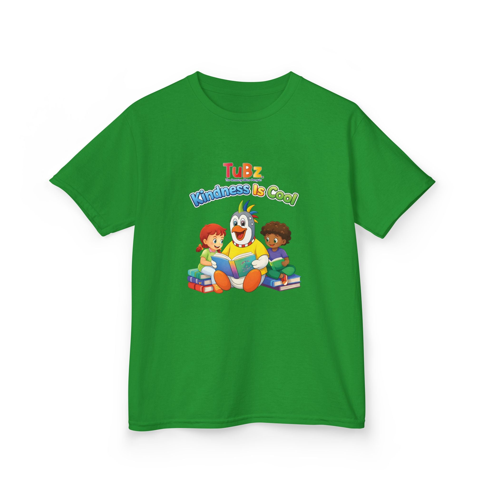 TuBz™ "Kindness Is Cool" Kids T-Shirt - Positive Message Graphic Tee | Smile Universe TuBz4Kidz